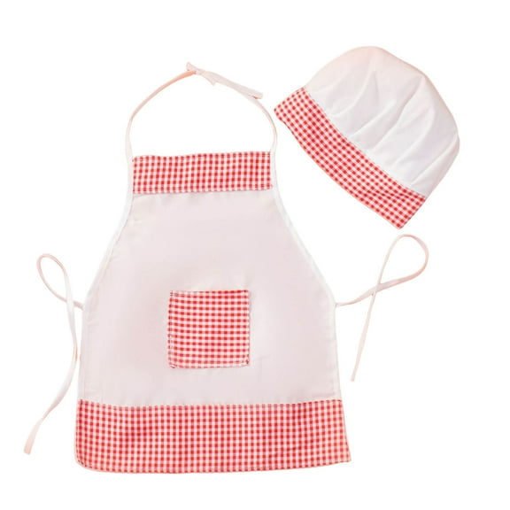 Baby White Chef Photography Prop Baby Photo Props Outfits Hat Apron Chef Pink 6 Months-12 Months