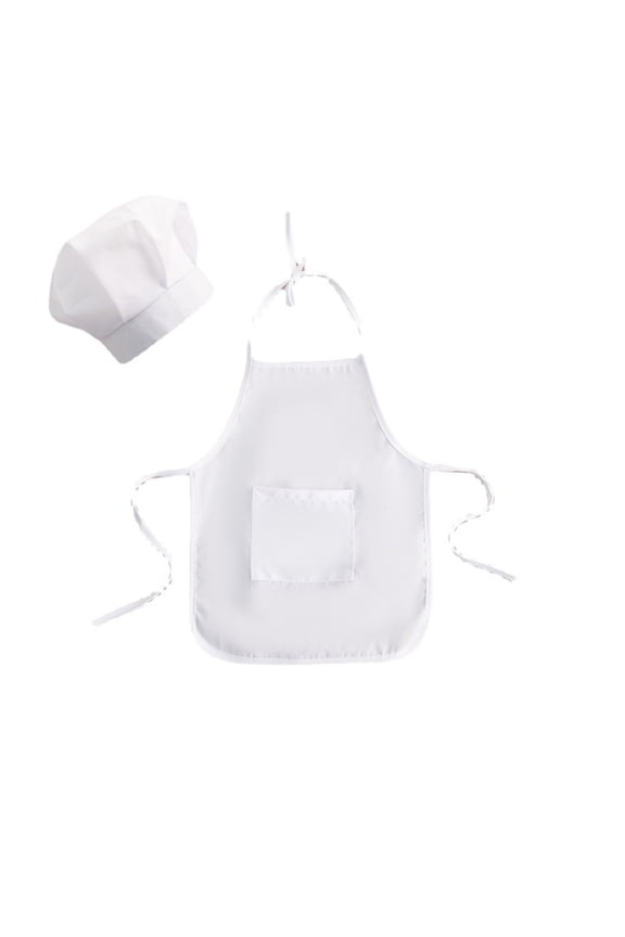 Baby White Chef Photography Prop Photo Props Outfits Hat Apron Chef for Boy Girl