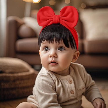 Baby Bangs Headband Fashionable Bun Hairpieces Solid Headwear Girls Hair Accessories For Newborns And Baby Bun Wig Headband