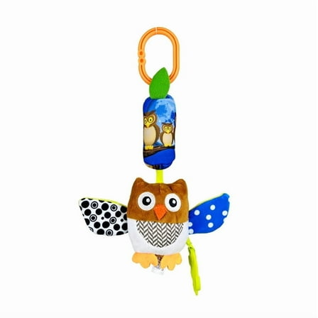 Baby Wind Chime Toys,Car Seat Toys Hanging Activity Chime & Teether Stroller Toy, Newborn Toys,Owl