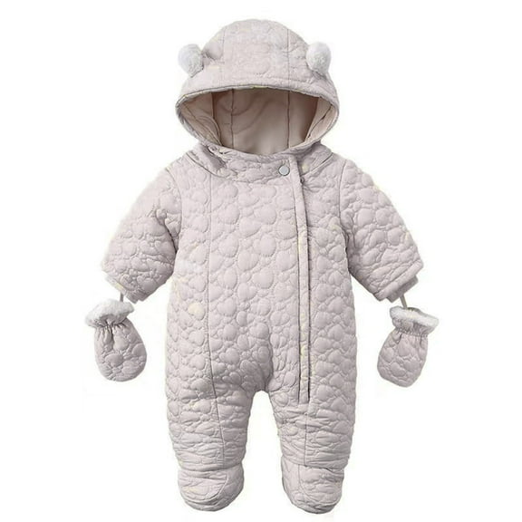 Baby Winter Clothes Cute Cartoon Animal Outfit Hooded Jumpsuit Romper Baby Girl Clothes for Boys 6-9 Months