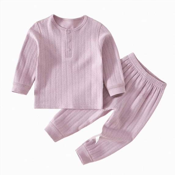 Baby Winter Clothes Kids Boys Spring Fall Round Neck Long Sleeve Elastic Waist 0 6 12 18 24 Months 2T 3T Everyday Outfit Set 2 PC