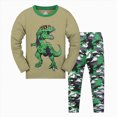 thumbnail image 1 of Baby Winter Clothes Toddler Boy Autumn Round Neck Long Sleeve Elastic Waist 6M 12M 24M 2T 3T 4T 5T Sleepwear Pajamas 2Pcs Set, 1 of 4