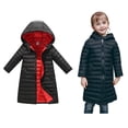 thumbnail image 1 of Baby Winter Coat,Baby Boys Puffer Coat Baby Mid-length Hoodie with Thicken Windproof Zipper Warm Outwear For Baby Boys Child Winter Coat Winter Baby Girl Clothes, 1 of 7