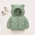 thumbnail image 1 of Baby Winter Coat Baby Boys Puffer Coat Bear Ear Cute Jackets Lightweight Puffer Jacket for Kids Baby Baby Winter Jacket Warm Thick Clothes 3-4 Years, 1 of 7