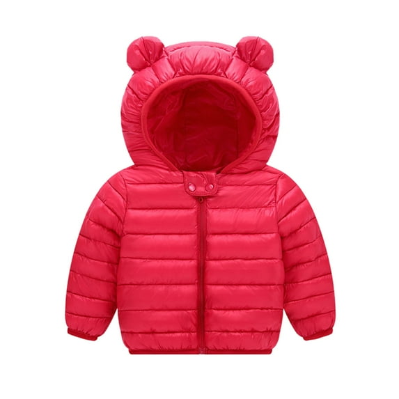 Baby Winter Coat Baby Boys Puffer Coat Bear Ear Cute Jackets Windproof Down Jacket for Baby Girls Winter Coat Baby Boy Clothes 3-4 Years