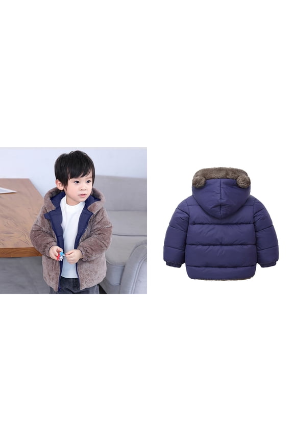 Baby Winter Coat,Baby Boys Puffer Coat Bear Ear Cute Jackets Zipper Up Down Coats for Toddler Baby Girls Toddler Winter Jacket Winter Baby Girl Clothes