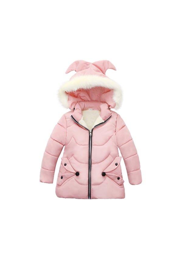 Baby Winter Coat,Baby Boys Puffer Coat Cute Fox-Shaped with Hoods Zipper Up Down Coats 2-3 Years