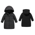 thumbnail image 1 of Baby Winter Coat,Baby Girls Puffer Coat With Mid-length Hoods Zipper Up Down Coats For Baby Girls Fall Coat For Girls Newborn Baby Clothes, 1 of 9