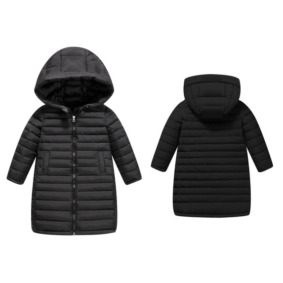 Baby Winter Coat,Baby Girls Puffer Coat With Mid-length Hoods Zipper Up Down Coats For Baby Girls Fall Coat For Girls Newborn Baby Clothes