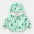 thumbnail image 1 of Baby Winter Coat Cute Animal Printed Solid Color Lightweight Coat Windproof Down Jacket for Baby Little Boys Girls Clothes 3-4 Years, 1 of 3