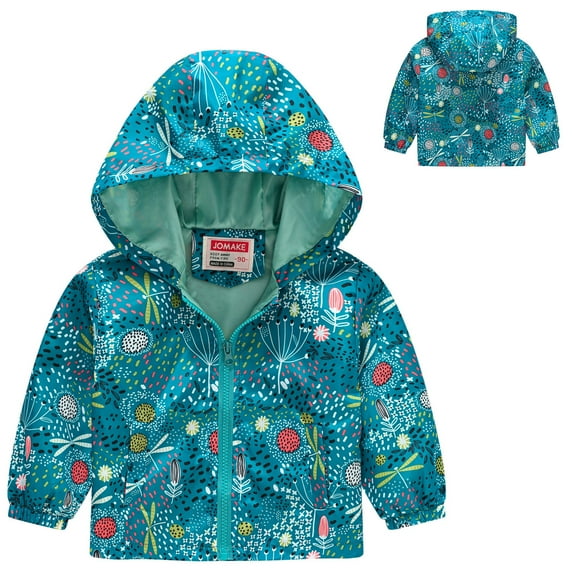 Baby Winter Coat Dinosaur Print Lightweight Coat Windproof Coats for Baby Boys Spring Jacket 12-18 Months