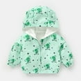 thumbnail image 1 of Baby Winter Coat Dinosaur Print Lightweight Jacket Windproof Coats for Baby Girls Spring Jacket 3-4 Years, 1 of 2