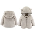 thumbnail image 1 of Baby Winter Coat Bear Ear Cute Jackets for Baby Boys Baby Girl Jacket Baby Winter Clothes 18-24 Months, 1 of 4