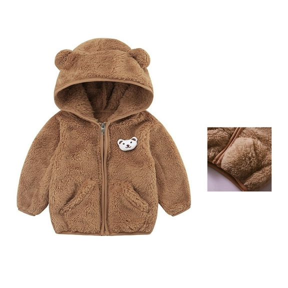 Baby Winter Coat Bear Ear Cute Jackets for Baby Boys Winter Jacket Baby Clothes 0-6 Months