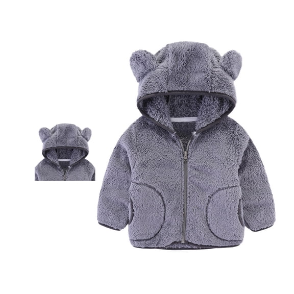 Baby Winter Coat Cute Bear Ear with Hoods for Baby Boys Toddler Girls Fall Jacket Baby Boy Clothes 5-6 Years