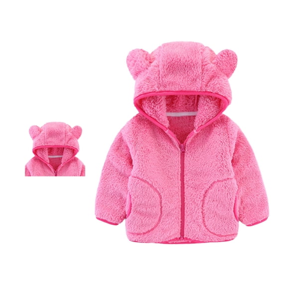 Baby Winter Coat Jacket Cute Bear Ear with Hoods for Baby Fall Outfits for Girls Winter Clothes 2-3 Years