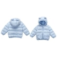 thumbnail image 1 of Baby Winter Coat,Little Boys Girls Puffer Coat Baby Hoodie with Bear Ear Long Sleeve Light Winter Coats for Kids Baby Girls Kids Winter Jacket Baby Girl Clothes Winter, 1 of 4