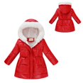 thumbnail image 1 of Baby Winter Coat,Little Boys Girls Puffer Coat Baby Mid-length Hoodie with Thicken Windproof Zipper Warm Outwear For Baby Girls Winter Warm Outerwear, 1 of 4
