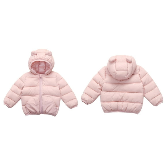 Baby Winter Coat,Little Boys Girls Puffer Coat Cute Bear Ear with Hoods Lightweight Puffer Jacket for Toddler Baby Baby Jacket Winter Baby Girl Clothes
