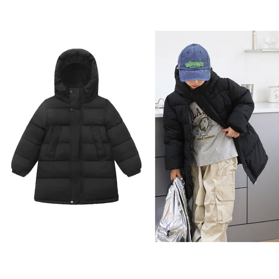 Baby Winter Coat,Little Boys Girls Puffer Coat Mid-length Jackets Lightweight Puffer Jacket For Baby Kids Girls Fall Jacket Newborn Baby Clothes