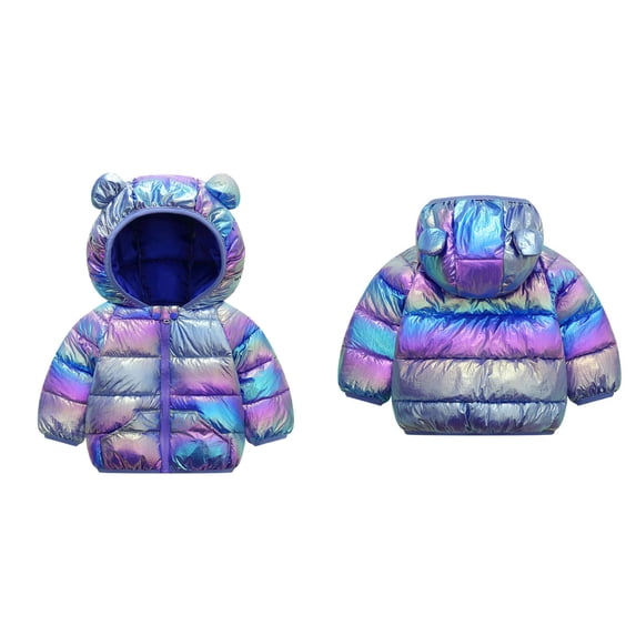 Baby Winter Coat,Toddler Puffer Coat Cute Bear Ear Hooded Jacket Windproof Down Jacket for Baby Toddler Outerwear Coats Baby Winter Clothes