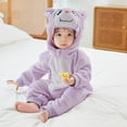 thumbnail image 1 of Animal Baby Girl Boy Romper Baby Boys Hooded Jumpsuit Soft Baby Long Sleeve Romper Baby Girl Christmas Pajamas for 6-12 Months, 1 of 3
