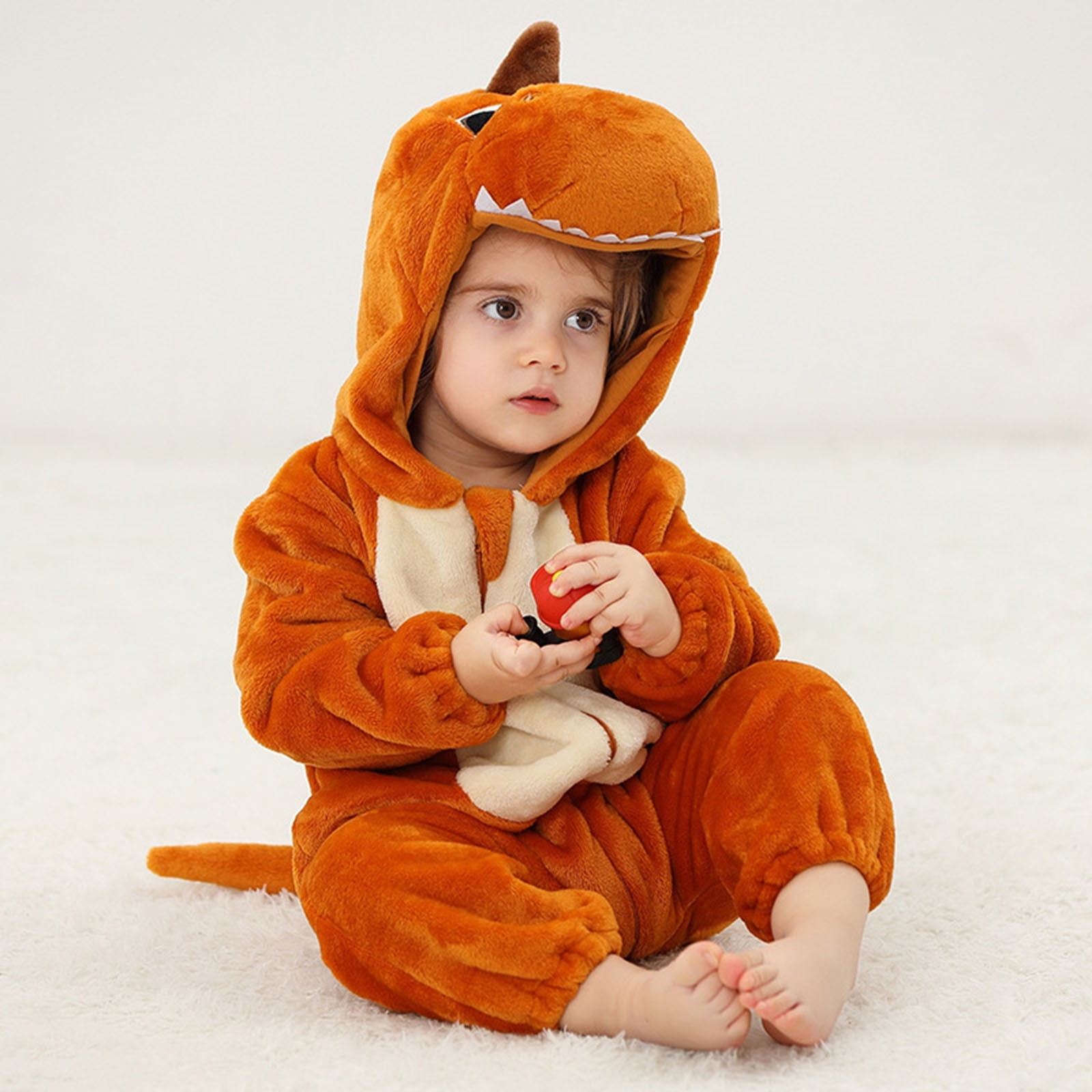 Babyhug Woven Full Sleeves Hooded  Winter Romper with Zipper Christmas Theme - Purple main image 0