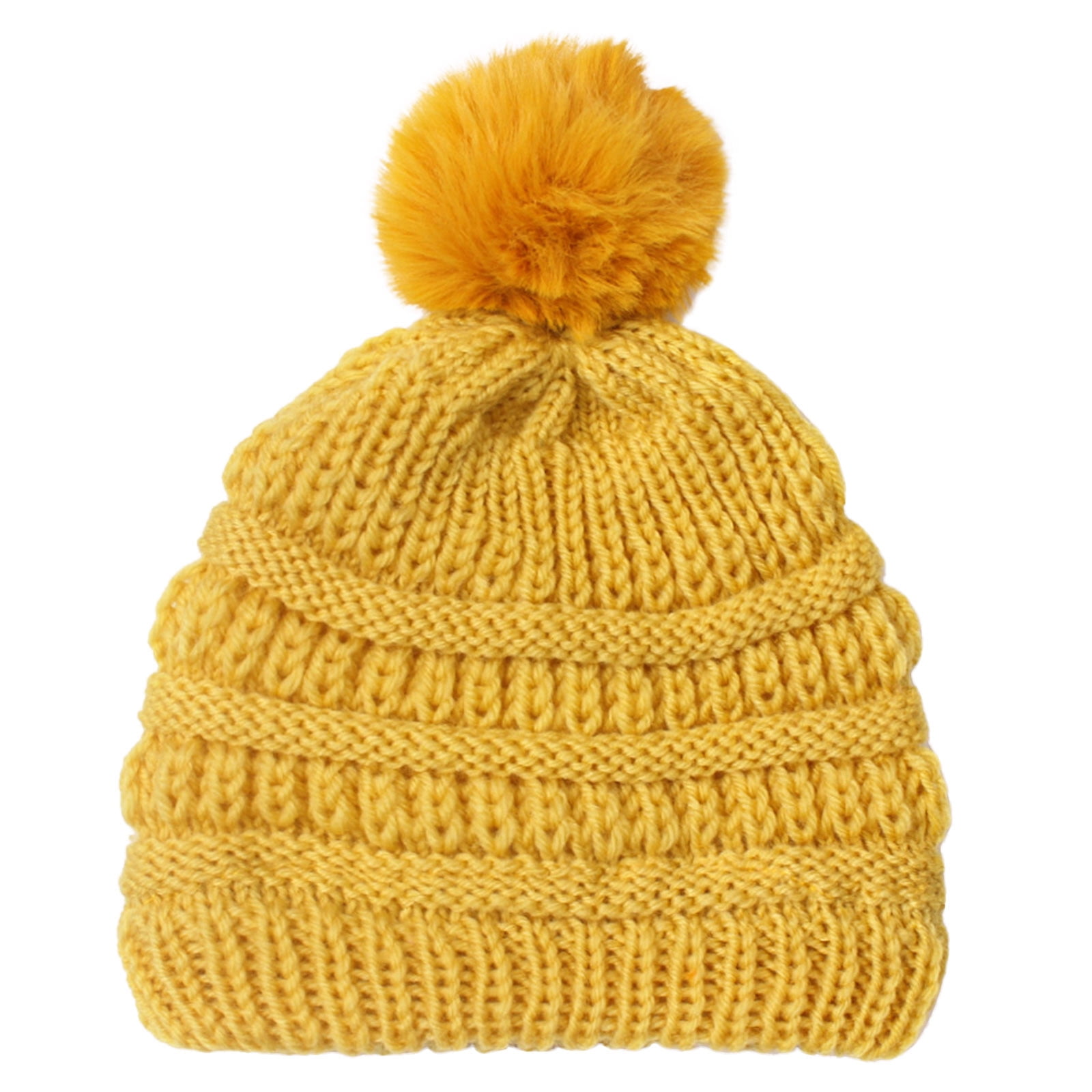 New Baby Girl Winter Cap In Half-White Color For 6M -2 Years In Jersey Stuff