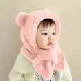 thumbnail image 1 of Baby Winter Hats Scarf Set Soft Knitted Skull Cap Warm Hat for Kids Hats Essentials, 1 of 4