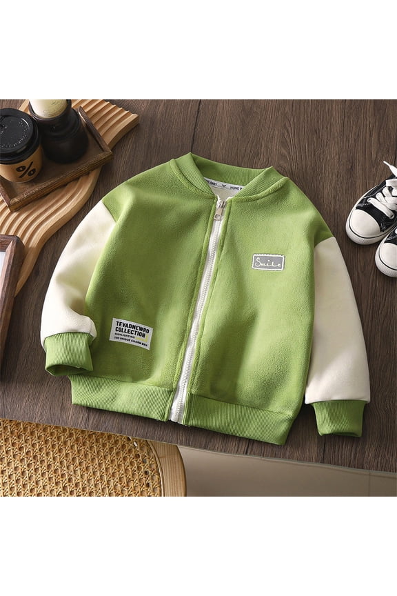 Baby Winter Jacket Cute Cartoon Printed Solid Long Sleeve Christmas Baby Clothes for Little Girl 18-24 Months