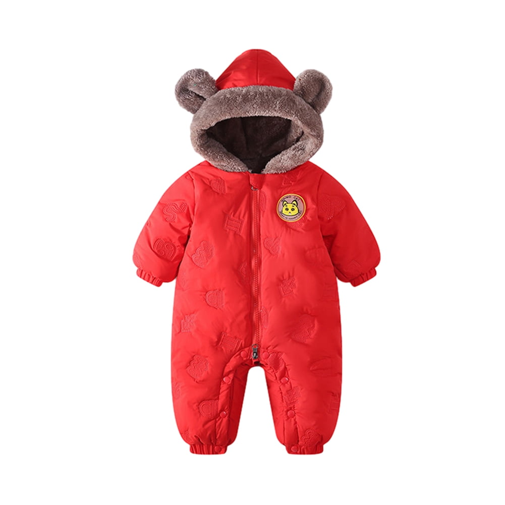 Baby Winter Snowsuit Romper Outwear Hooded Coat,Kid Cotton Romper,024