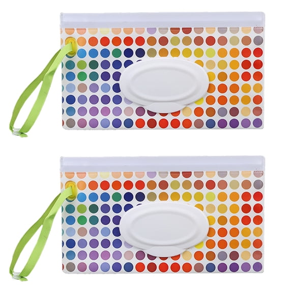 Baby Wipe Dispenser,Portable Refillable Wipe Holder,Baby Wipes Container,Wipe Dispenser, Reusable Travel Wet Wipe Pouch