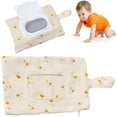 thumbnail image 1 of Baby Wipe Dispenser, Reusable Portable Wipe Holder, Baby Wipes Container, Travel Baby Wipes, Refillable Wet Wipe Pouch, 1 of 4