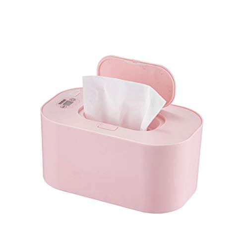 Baby Wipe Warmer,3 Colors,thermostatical Control,PP Intelligent Adjustable Temperature to Use Infant Wipes Heater Car Charging ()
