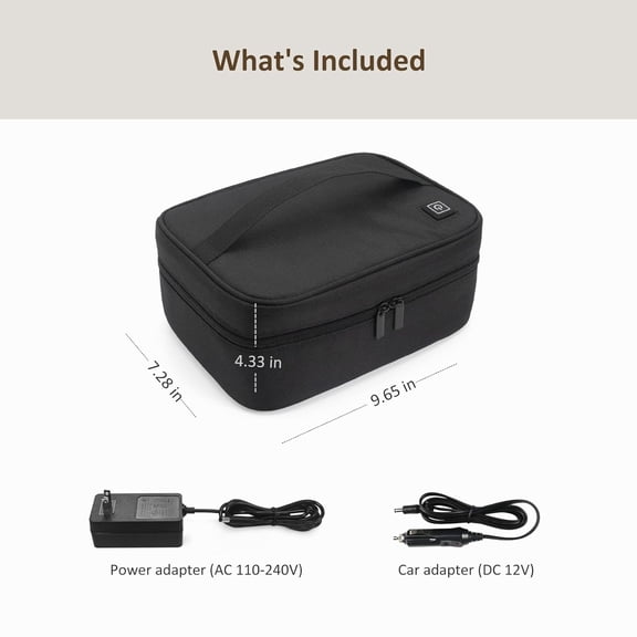 Baby Wipe Warmer with Temperature Control & Car Adapter - Portable Wet Wipes Warmer, 5L Large Capacity Multi-Use Bag for Diaper Wipes/Baby Bottle/Towels-Home/Outdoor Travel Use