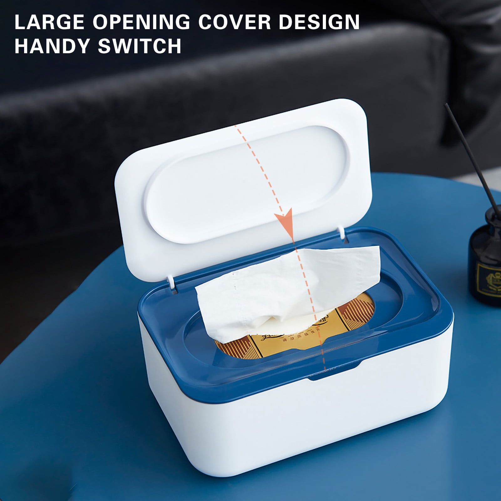 Baby Wipes Dispenser Case, Flushable Wipe Dispenser, Wipe Holder With Lids For Bathroom