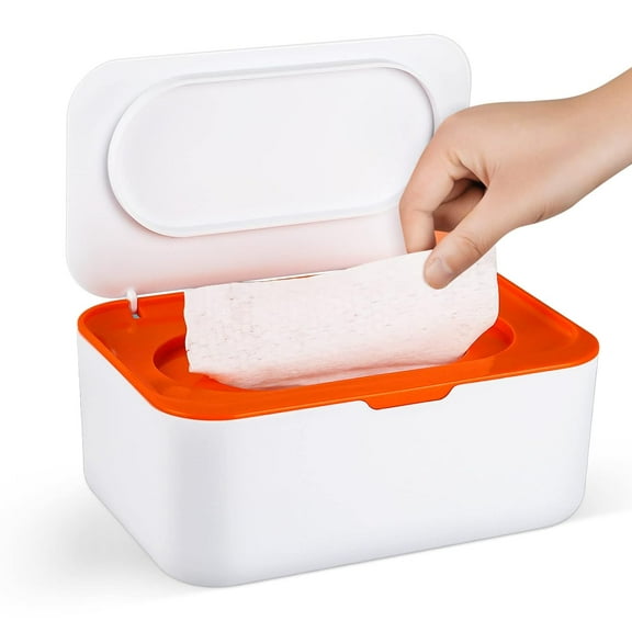Baby Wipes Dispenser Case, Flushable Wipe Dispenser, Wipe Holder With Lids