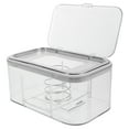 thumbnail image 1 of Transparent Napkin Dispenser with Spring Lifter 1 Set Tabletop Tissue Box Cover Lidded Holder, 1 of 6