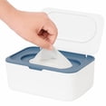 thumbnail image 1 of Nunflan Refillable Baby Wipes Dispenser, Keeps Wipes Fresh, Blue, 1 of 6