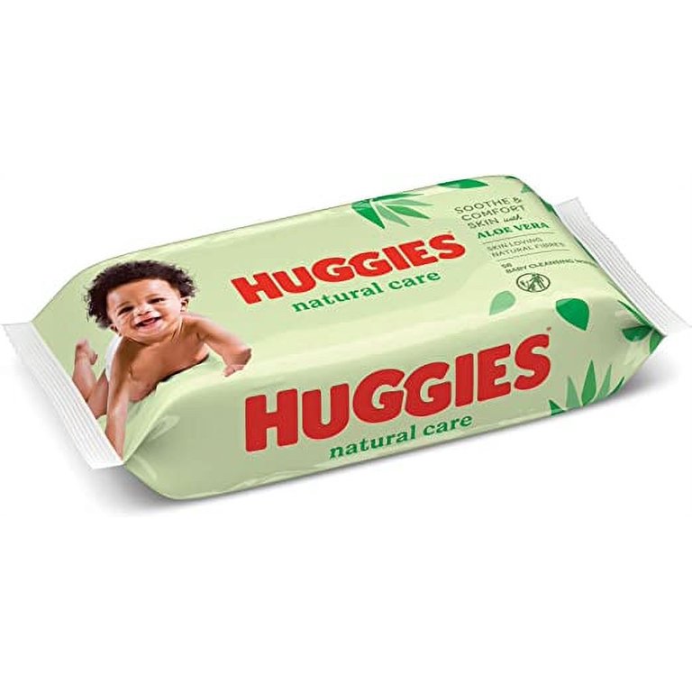 Huggies Natural Care With Aloe Vera Wipes 56 Pack