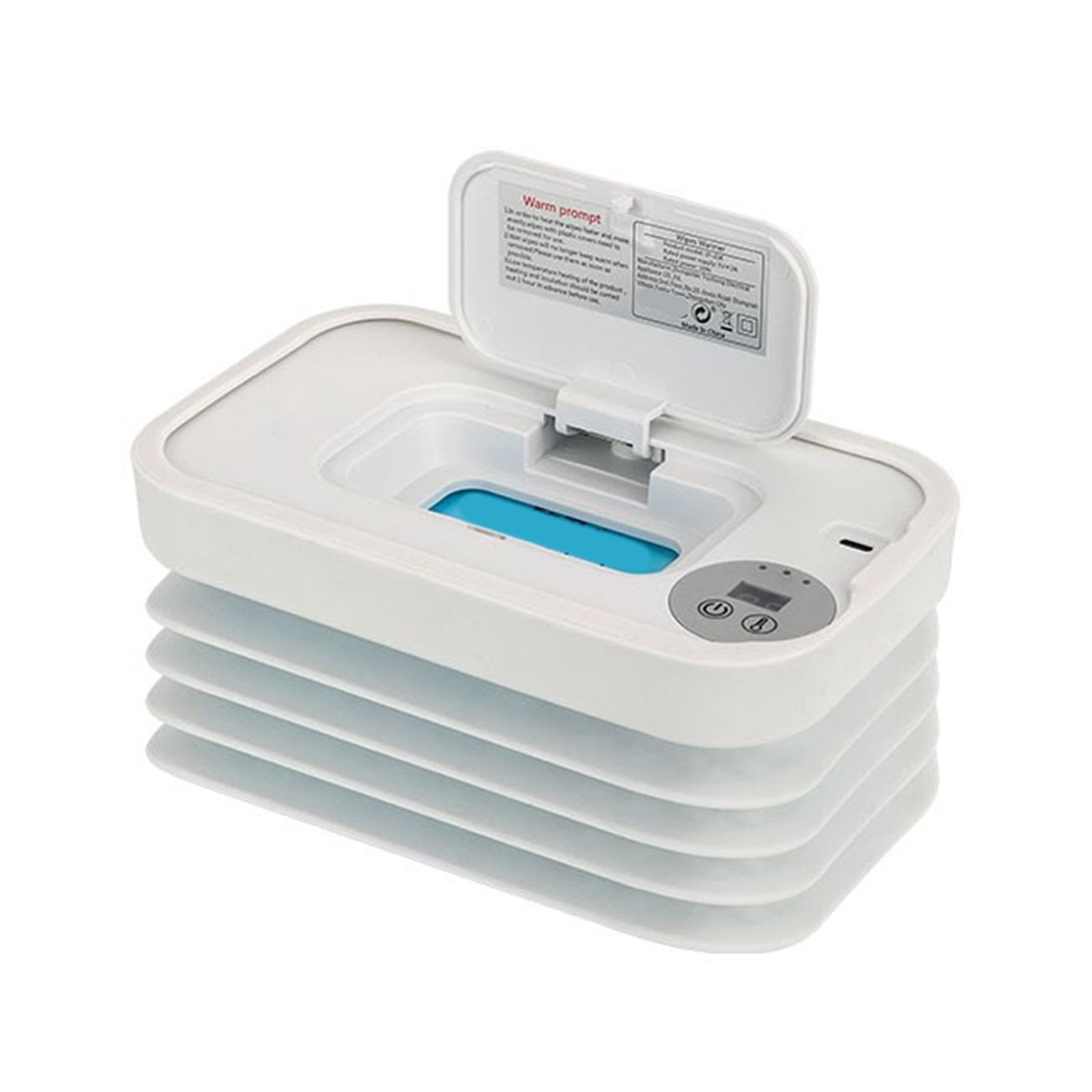 Baby Wipes Warmer Compact Foldable Design Triple Temperature Option Wet Wipes Heating Systems For Travel Convenience