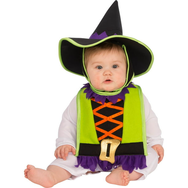 Baby Witch Bib & Hat Costume - Walmart.com