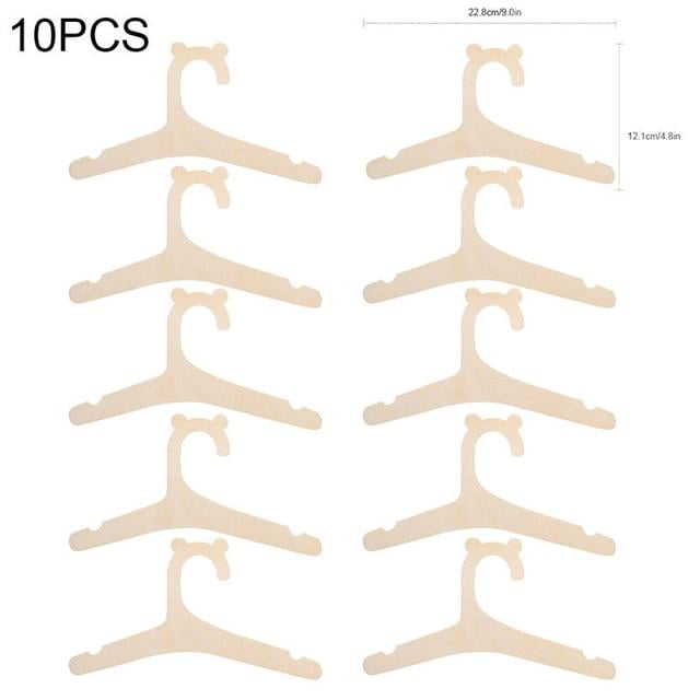 Baby Wooden Clothes Hanger DIY Creative Room Decoration Kids Clothes