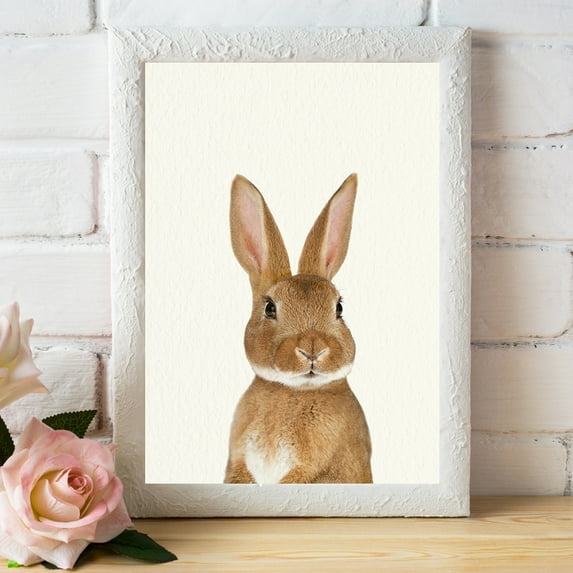Baby Woodland Bunny - Nursery Wall Décor Farm Baby Animal Art Print