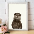thumbnail image 1 of Baby Woodland Otter - Nursery Wall Décor Farm Baby Animal Art Print, 1 of 2