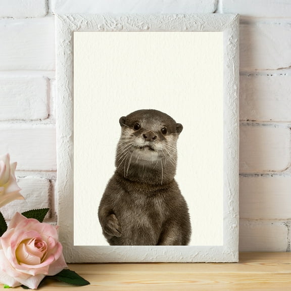 Baby Woodland Otter - Nursery Wall Décor Farm Baby Animal Art Print