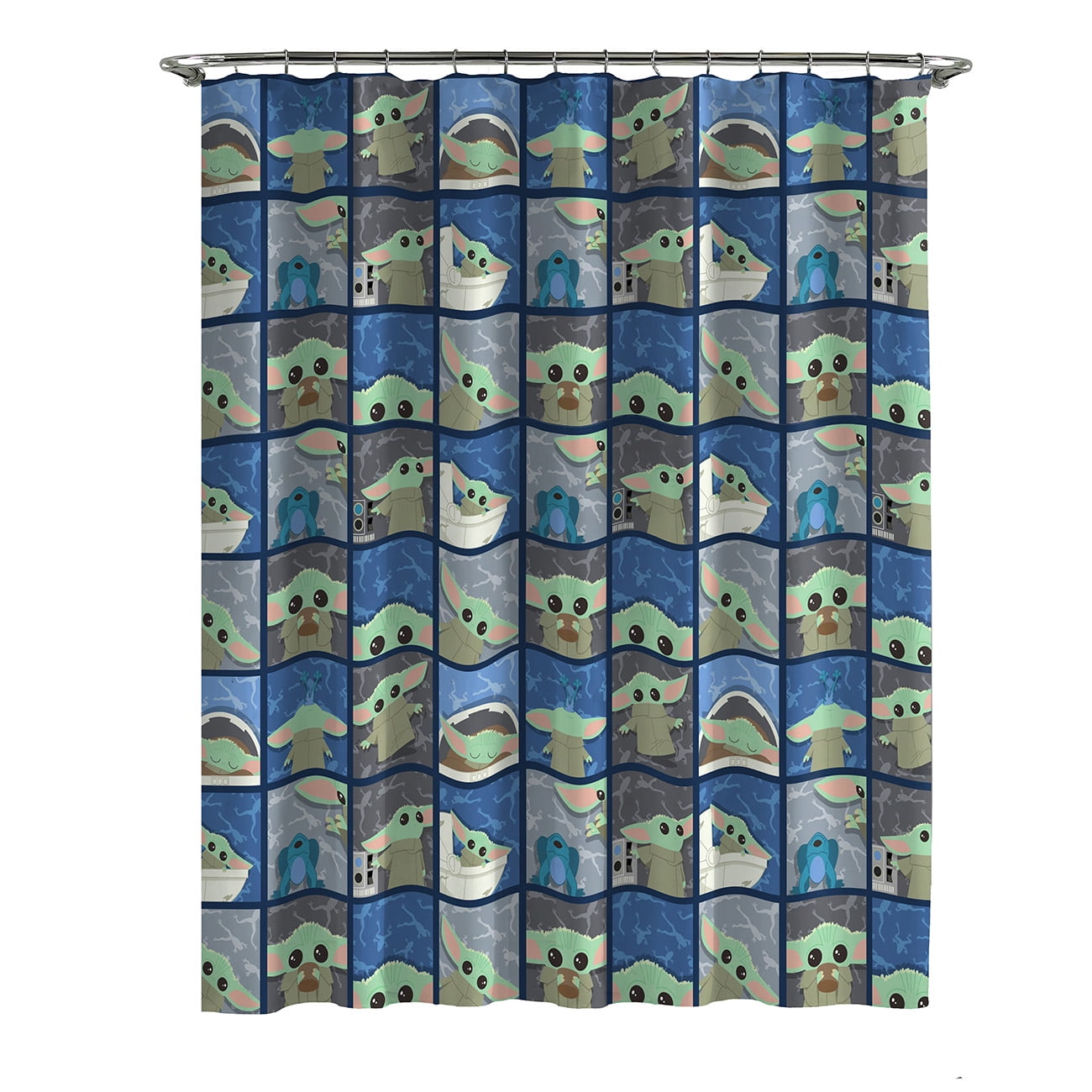 Baby yoda shower curtain discount