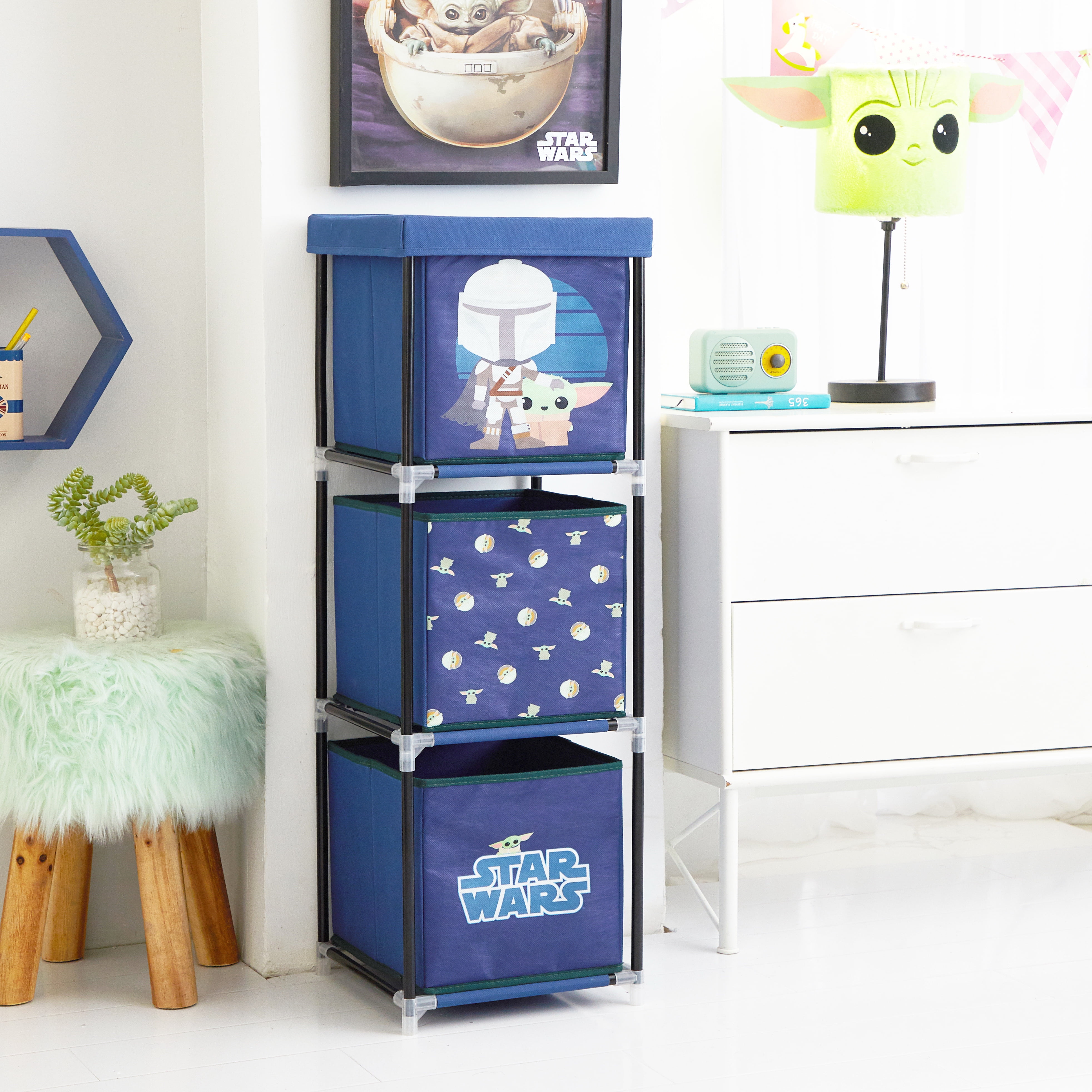 Baby Yoda 3 Tier Kids Storage Cart