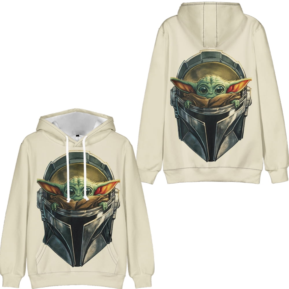 Baby Yoda 3D Printed Hoodie Sweatshirts Boys Girls Fashion Casual Cute Pullover Unisex